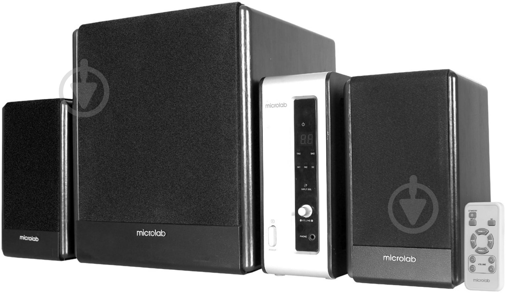 Акустическая система Microlab FC530 (FC-530) 2.1 black/brown - фото 1