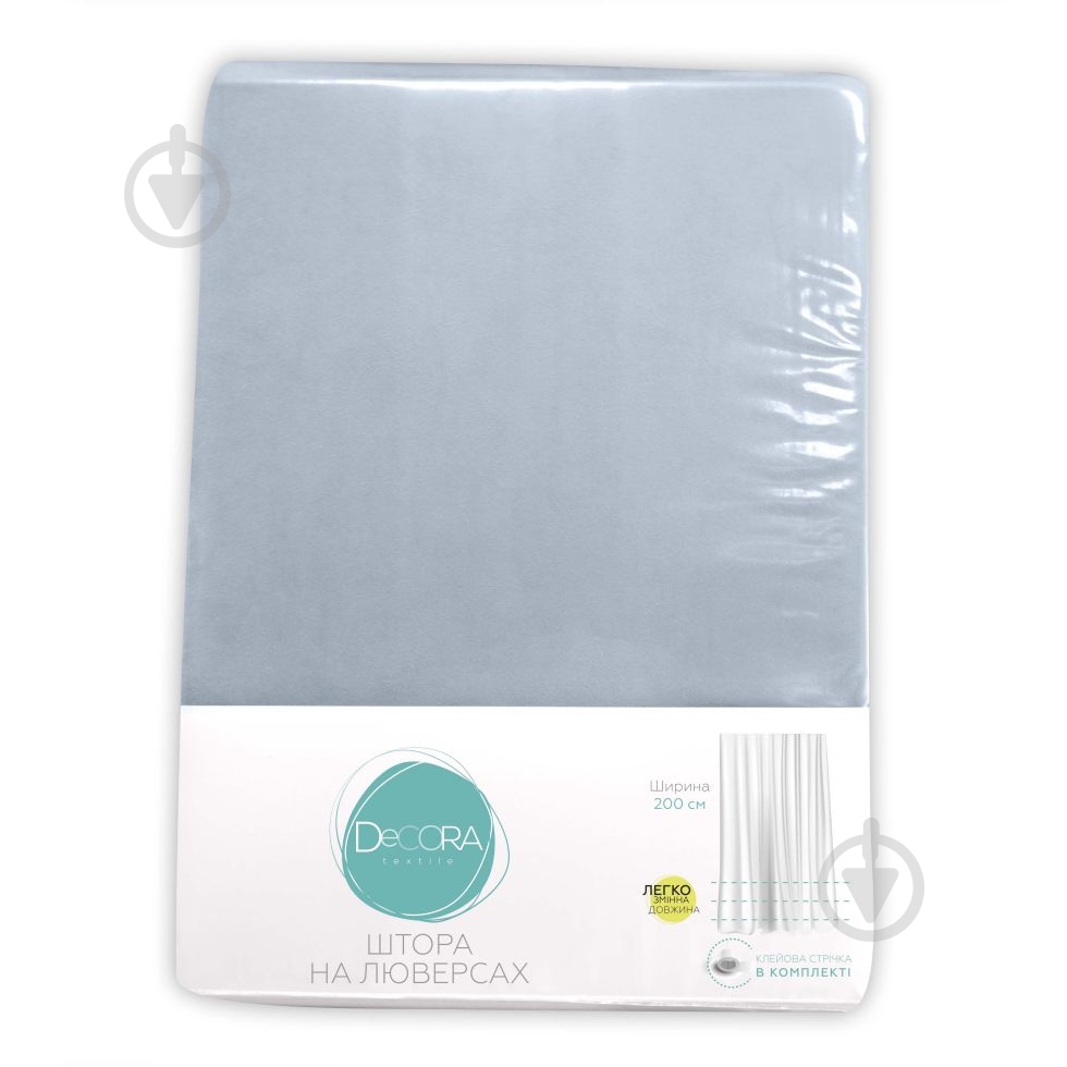 Штора Velour 200х258 см голубой Decora textile - фото 3 Штора Velour 200х258 см голубой Decora textile - фото 3