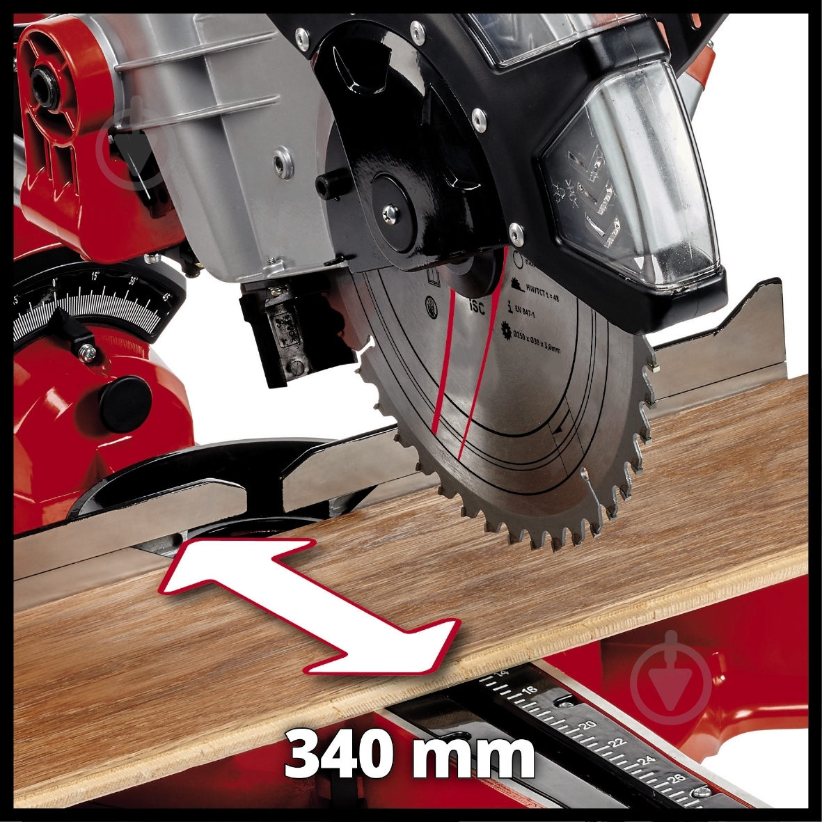 Пила торцювальна Einhell TC-SM 2534/1 Dual 4300395 - фото 6