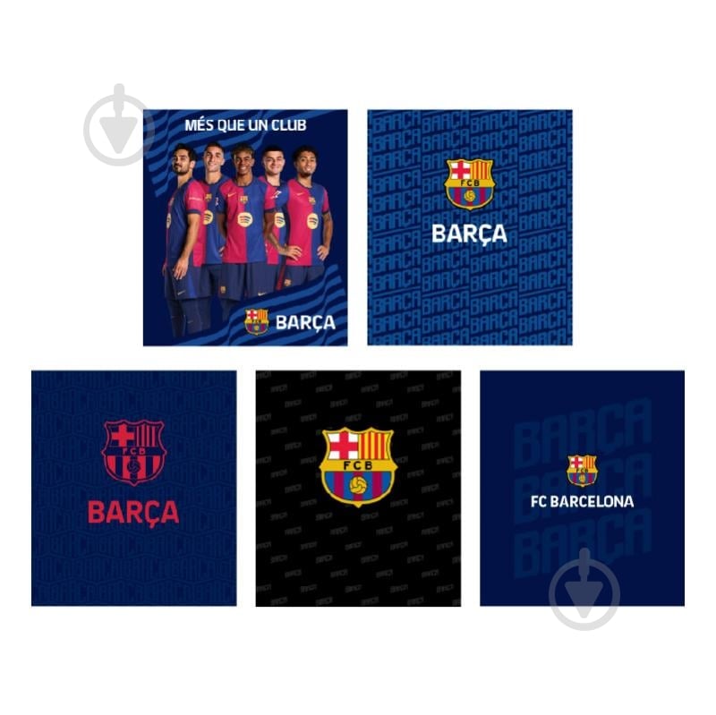 Зошит шкільний 24 арк. клітинка FC Barcelona BC25-238 KITE - фото 1