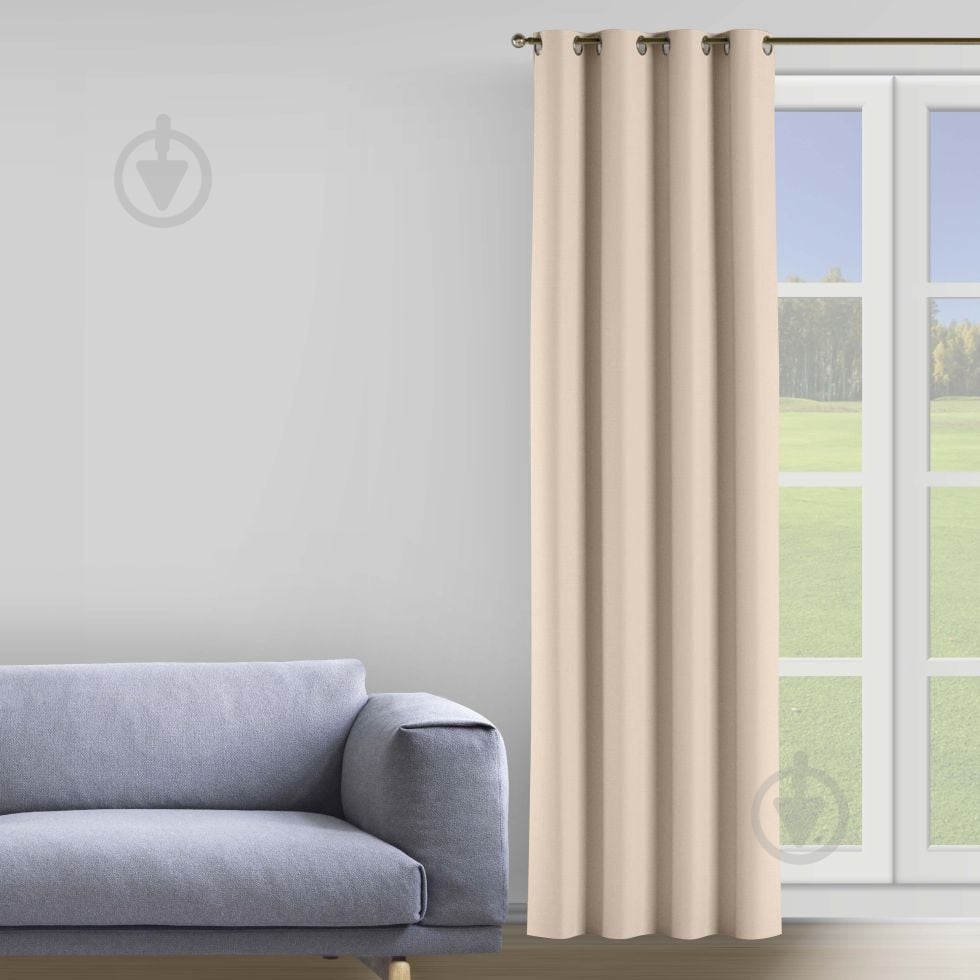 Штора Velour 200х258 см бежевый Decora textile - фото 1