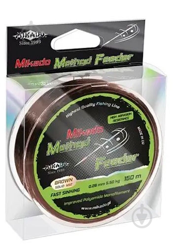 Леска Mikado Method Feeder 150м 0,26мм 5,5кг (бронзовий) - фото 1