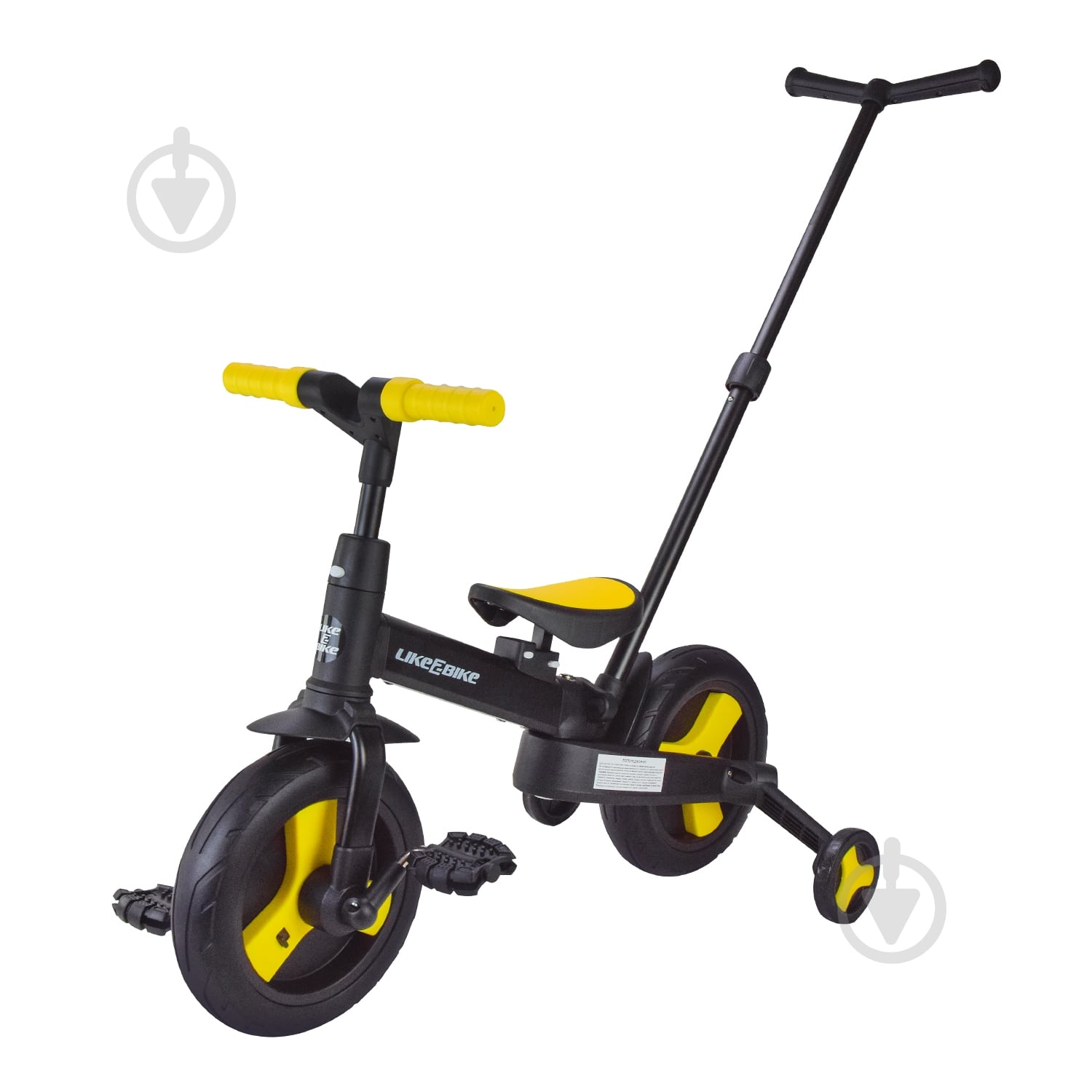 ᐉ Велосипед дитячий триколісний 3 в 1 жовто-чорний TB2401 YELLOW