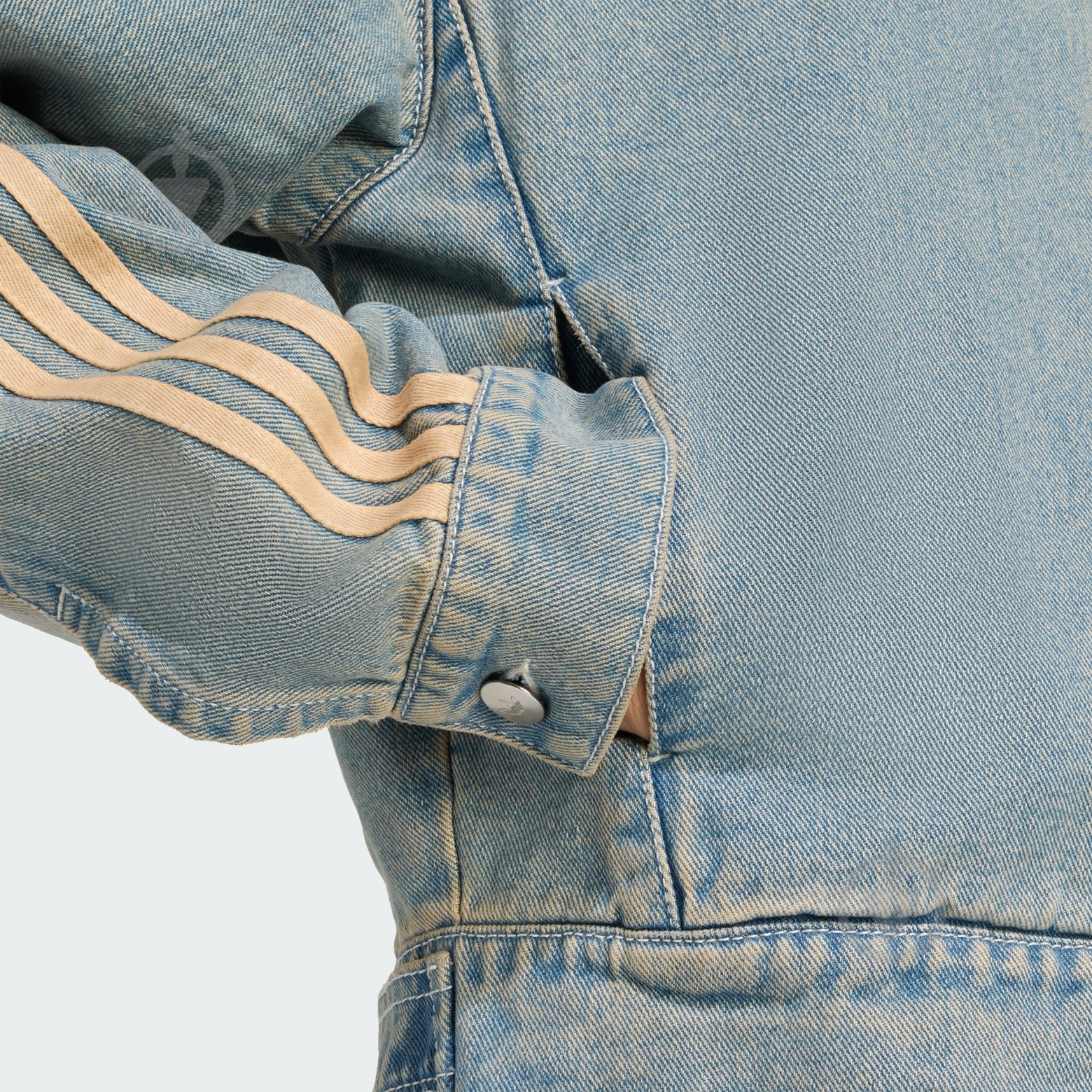 Джемпер Adidas P ESS DENIM JKT JY2872 р.L синий - фото 4 Джемпер Adidas P ESS DENIM JKT JY2872 р.L синий - фото 4