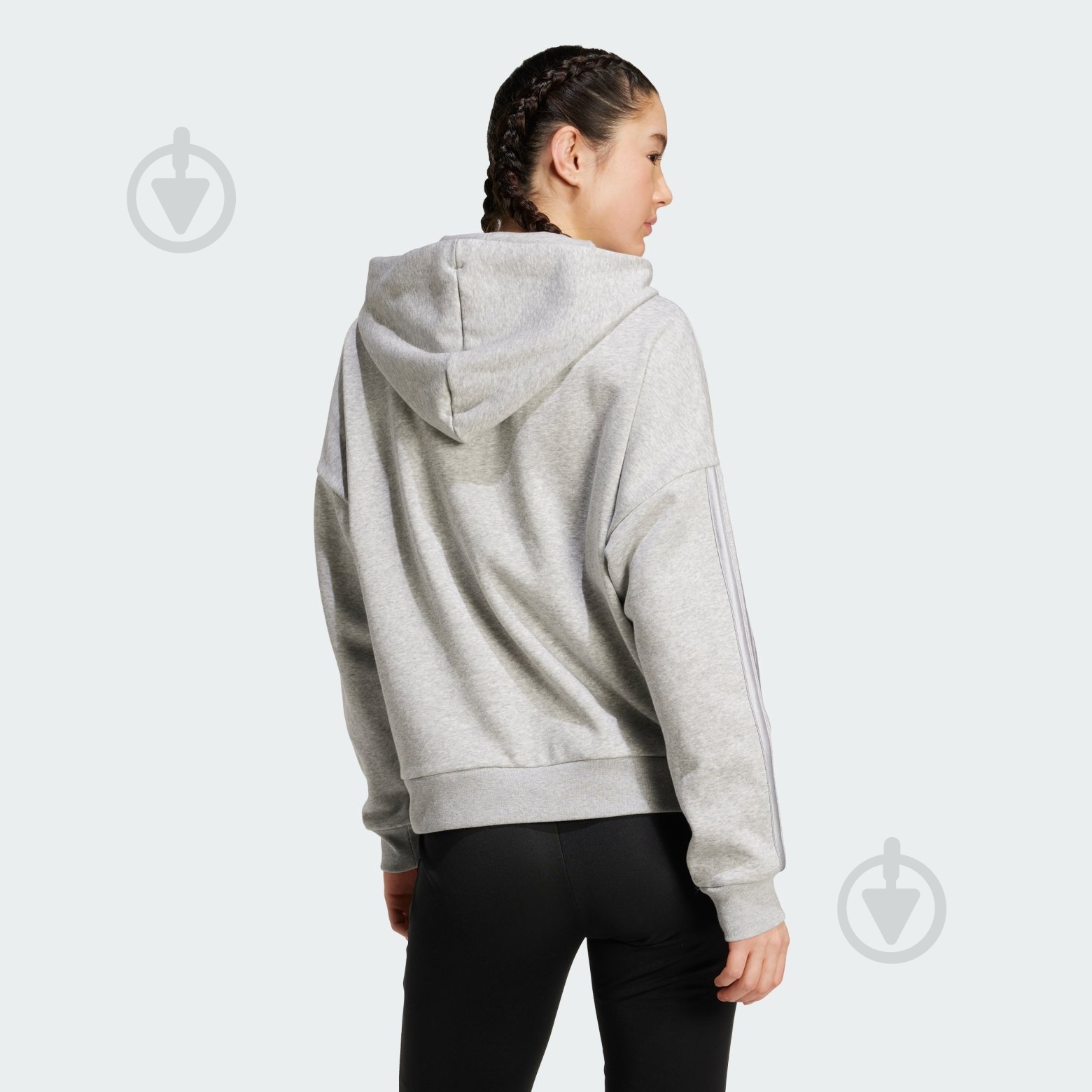 Худі Adidas W HOL FL HD JM1869 р.L сірий - фото 2 Худі Adidas W HOL FL HD JM1869 р.L сірий - фото 2