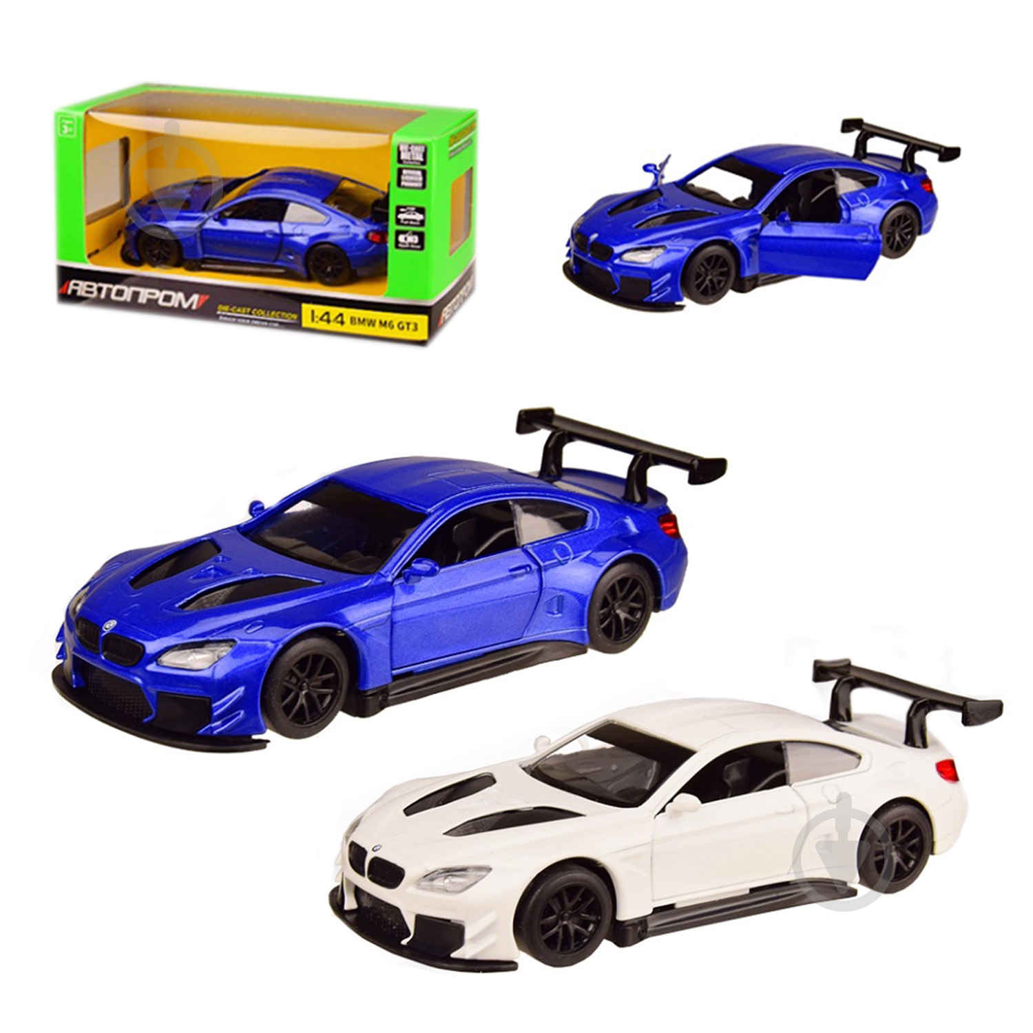 Автомодель Автопром 1:43 BMW M6 GT3 в ассортименте 4331 - фото 1 Автомодель Автопром 1:43 BMW M6 GT3 в ассортименте 4331 - фото 1