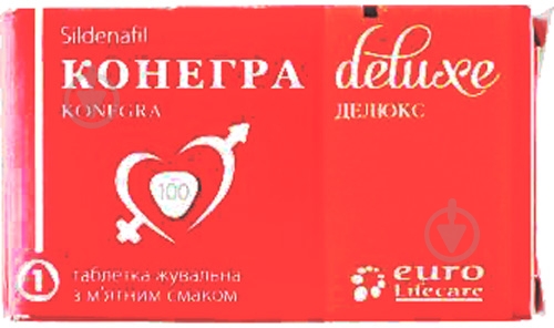 Конегра делюкс таблетки жев. №1 в блистере таблетки 100 мг - фото 1
