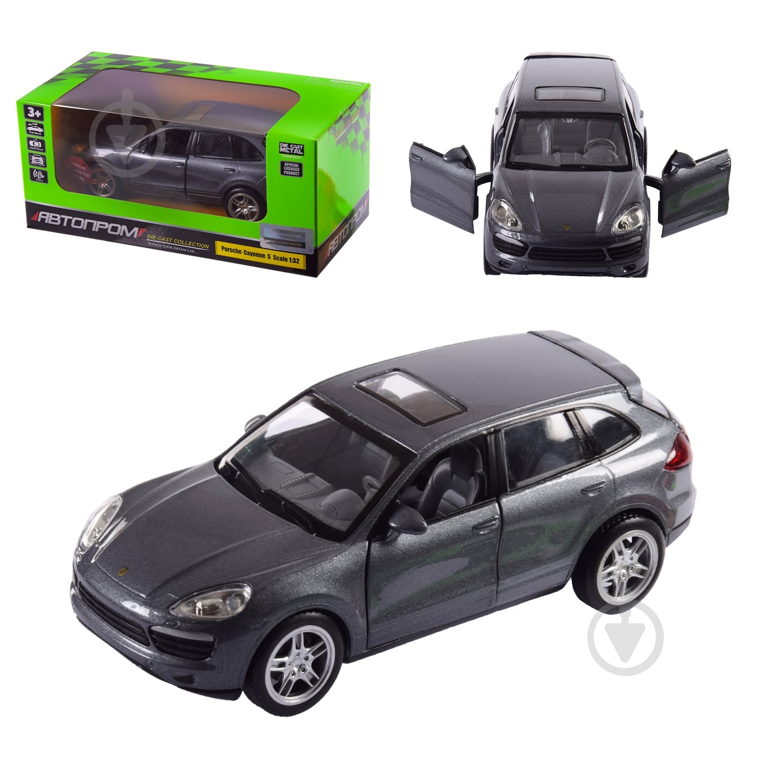 Автомодель Автопром 1:32 Porsche Cayenne S 68324 - фото 1