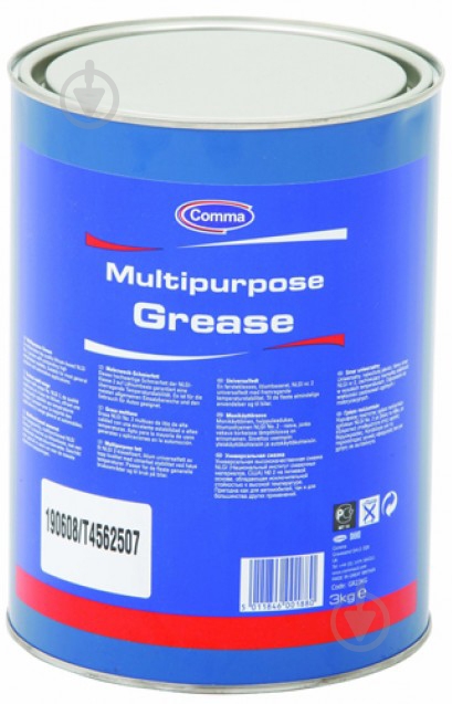 Смазка литиевая COMMA Multipurpose 3кг - фото 1 Смазка литиевая COMMA Multipurpose 3кг - фото 1