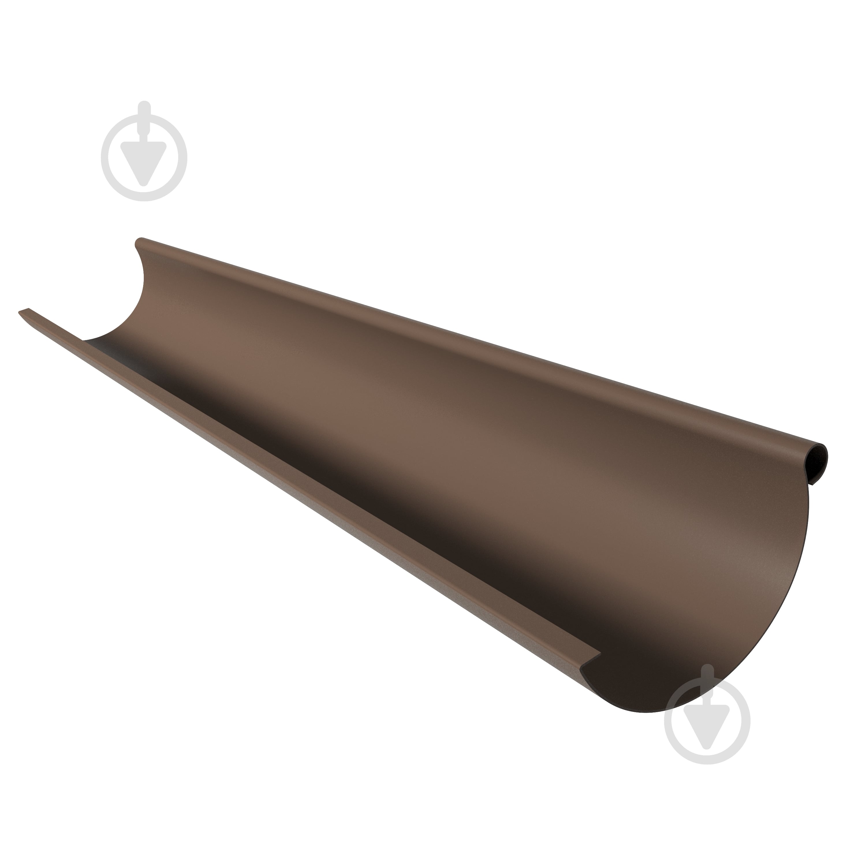 Желоб водосточный SMART™ 2 м.п. 125 RAL 8019 - фото 1