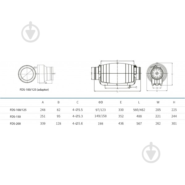 Вентилятор канальный BINETTI FDS-150 - фото 6 Вентилятор канальный BINETTI FDS-150 - фото 6