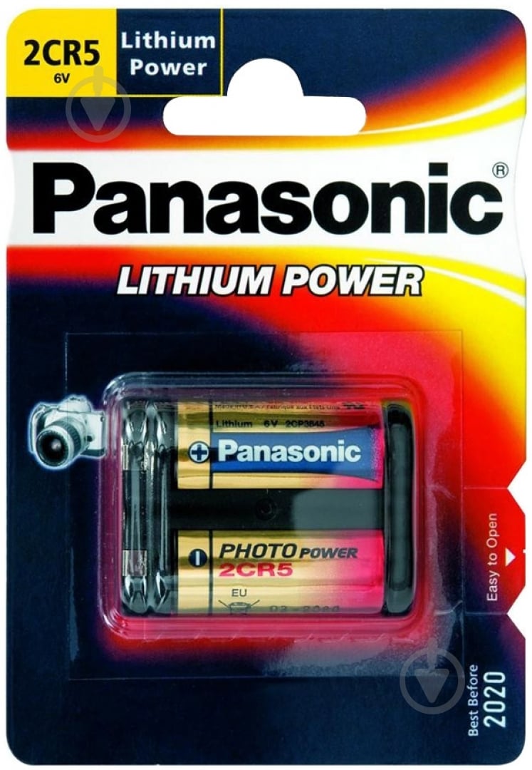 Батарейка Panasonic Panasonic 2CR-5L/1BP (2CR-5L/1BP) 2CR5 1 шт. (2CR-5L/1BP) - фото 1
