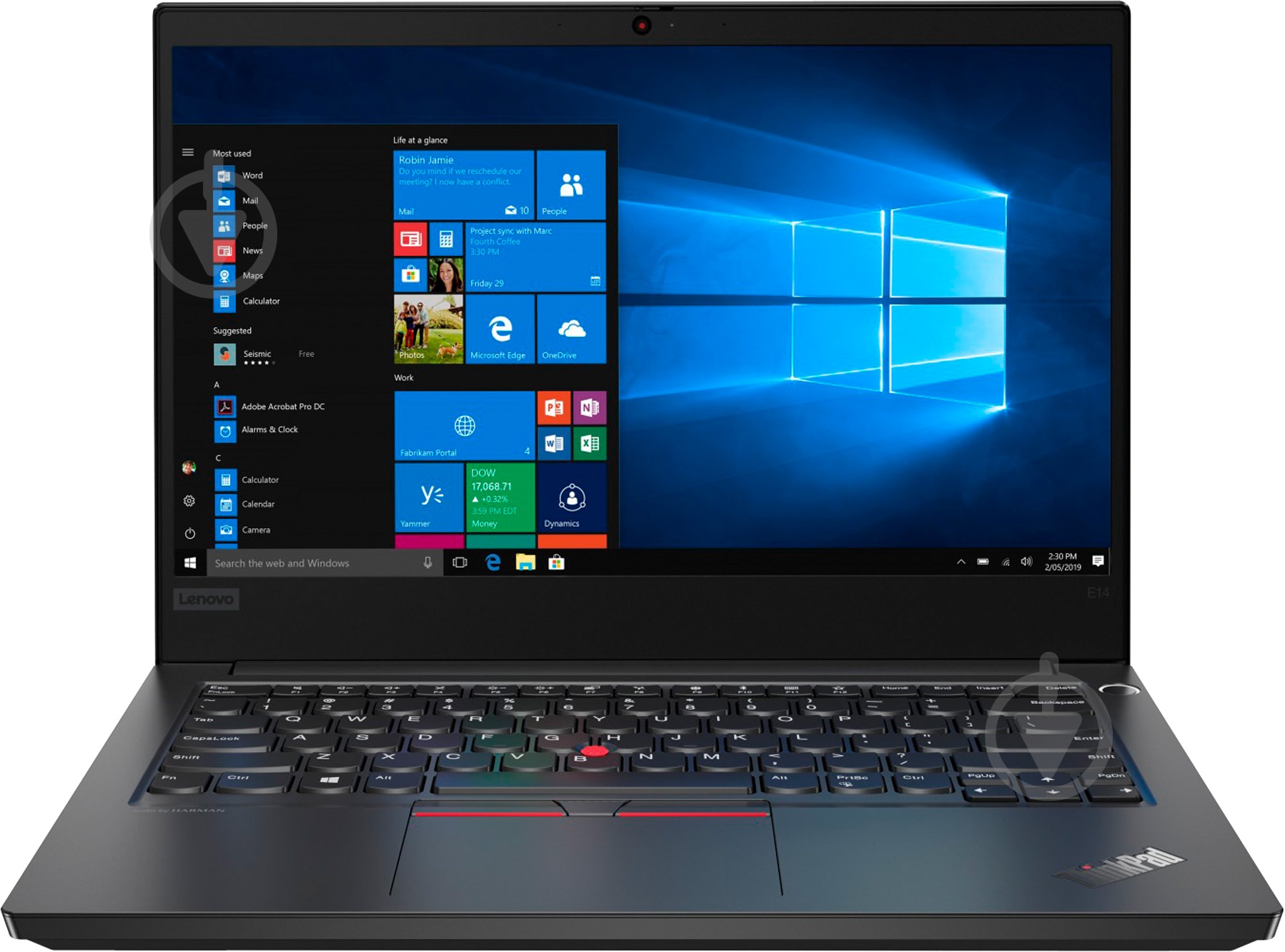 Ноутбук Lenovo ThinkPad E14 14" (20RA001GRT) black - фото 1 Ноутбук Lenovo ThinkPad E14 14" (20RA001GRT) black - фото 1
