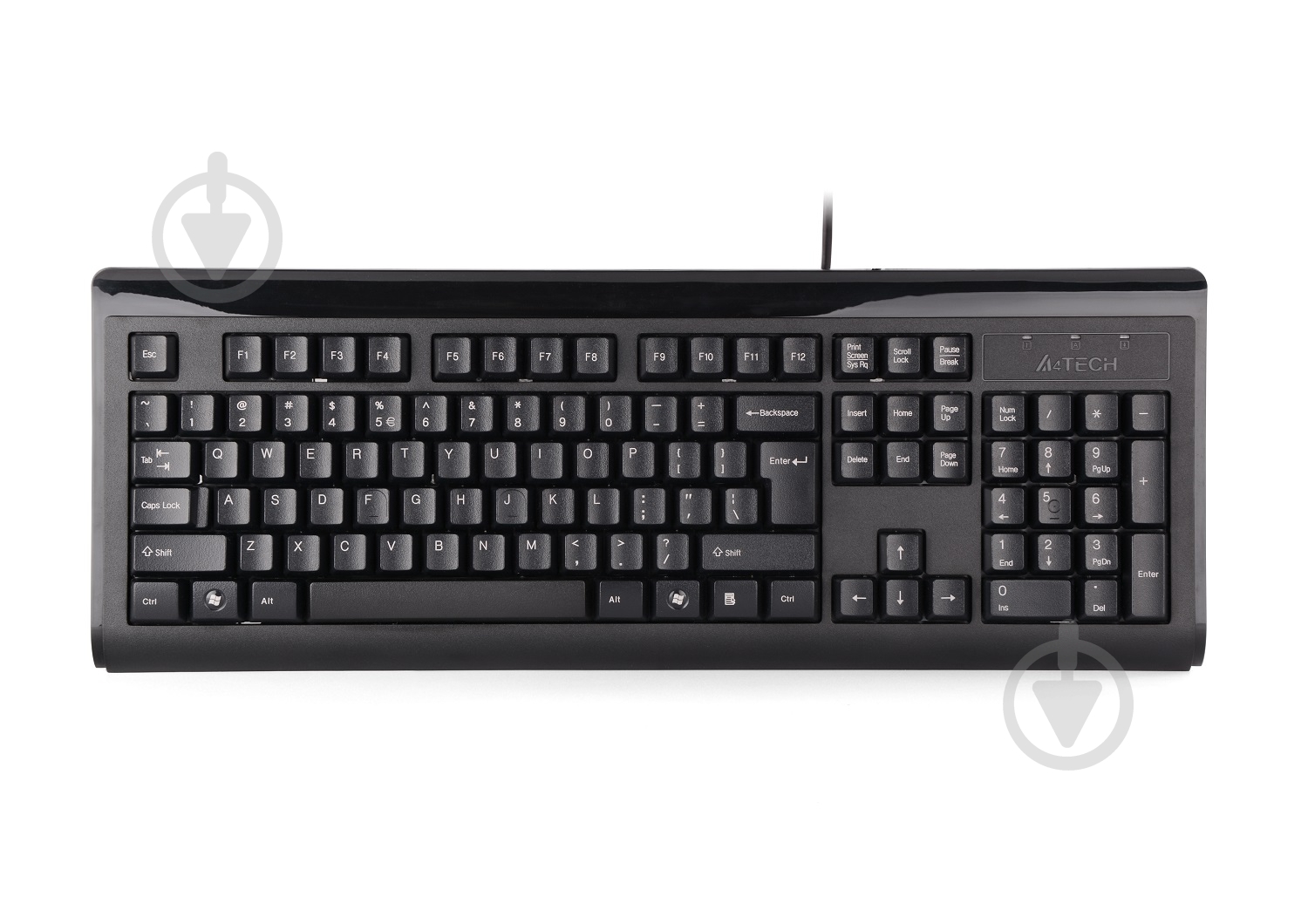 Клавиатура A4Tech (KB-8A USB (Black)) black - фото 1 Клавиатура A4Tech (KB-8A USB (Black)) black - фото 1