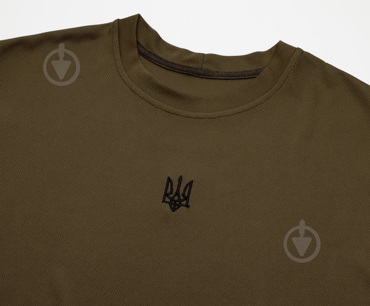 Футболка чоловіча LOGOS з COOLMAX з вишивкою чорний герб 04-09-00-0104 р.3XL хакі - фото 2