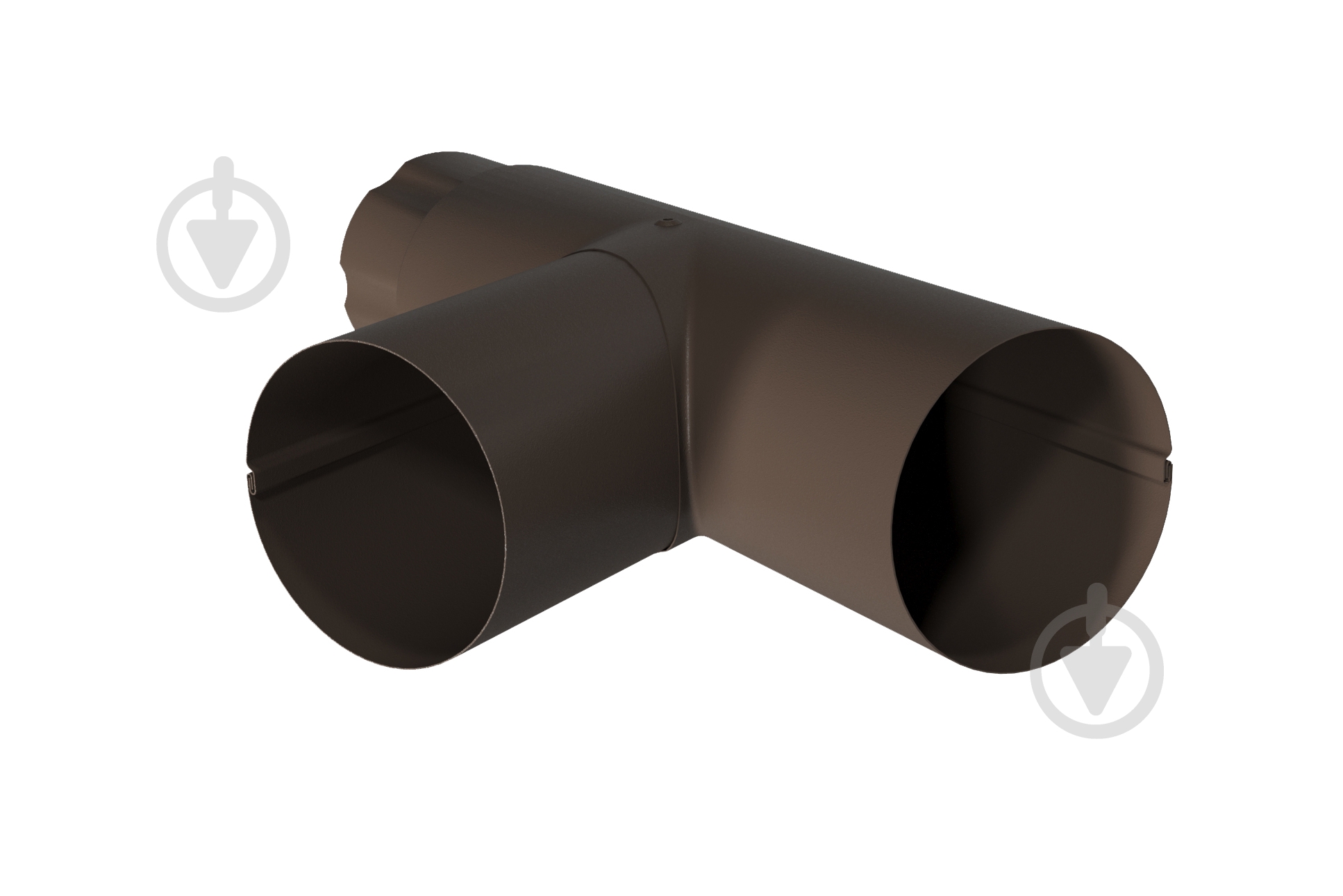 Тройник SMART™ 90 RAL 8019 - фото 2