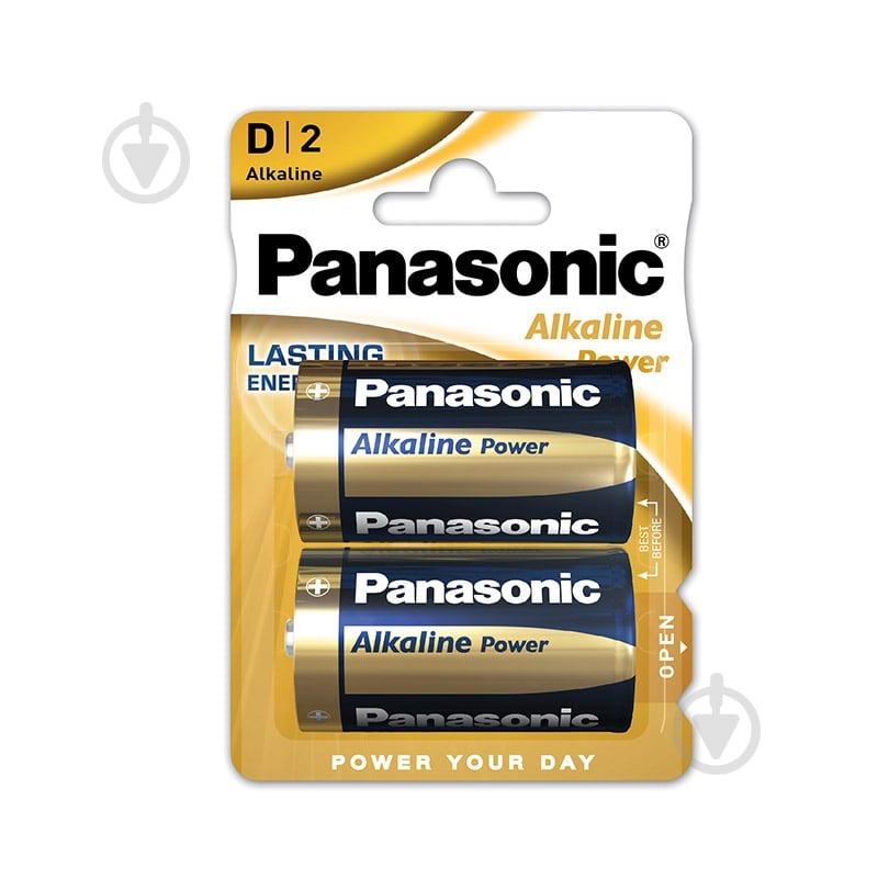 Батарейка Panasonic Panasonic ALKALINE POWER D (LR20REB/2BP) D (R20, 373)/CR 2 шт. (LR20REB/2BP) - фото 1