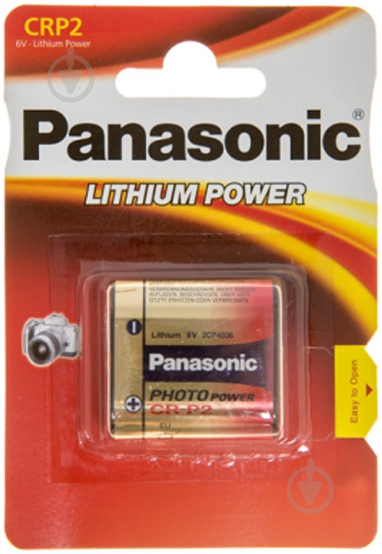 Батарейка Panasonic Panasonic CR-P2L (CR-P2L/1BP) CRP2 (CR-P2L/1BP) - фото 1