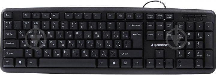 Клавиатура Gembird (KB-103-UA) black - фото 1