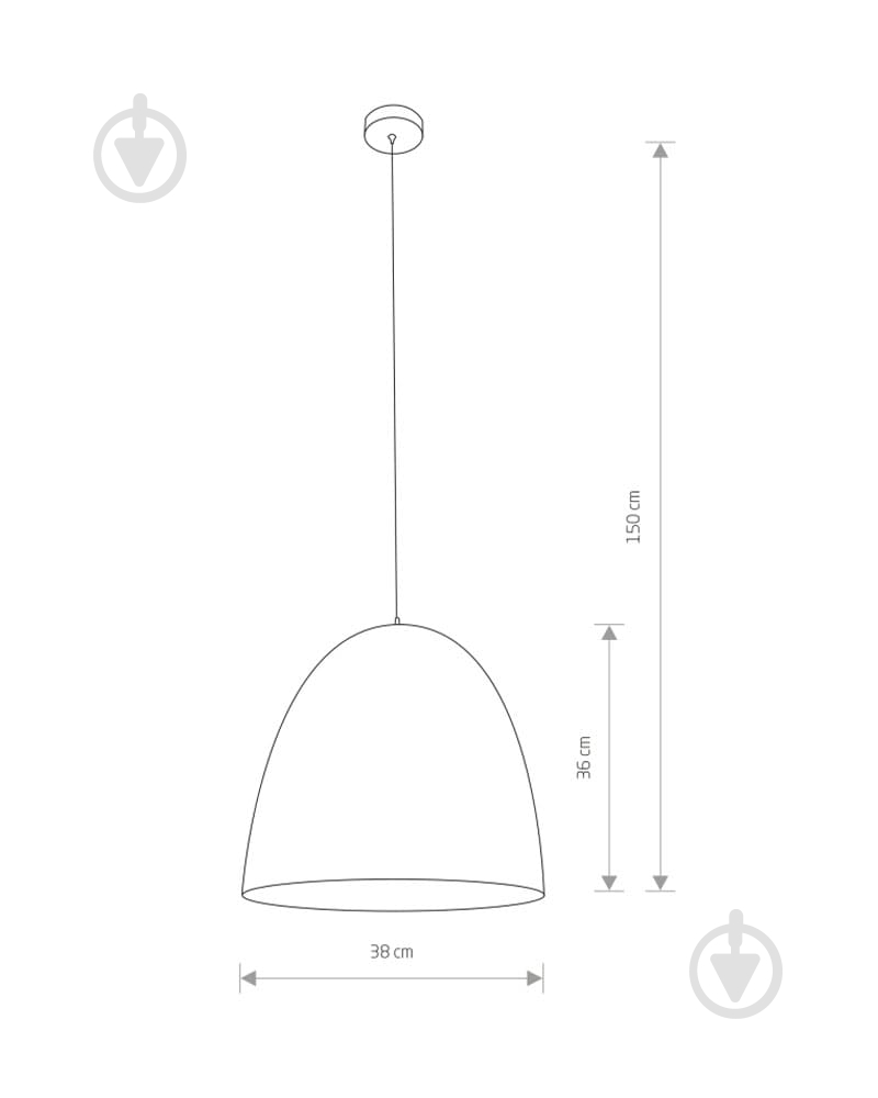 Подвес Nowodvorski 1x40 Вт E27 белый 10323 - фото 4 Подвес Nowodvorski 1x40 Вт E27 белый 10323 - фото 4