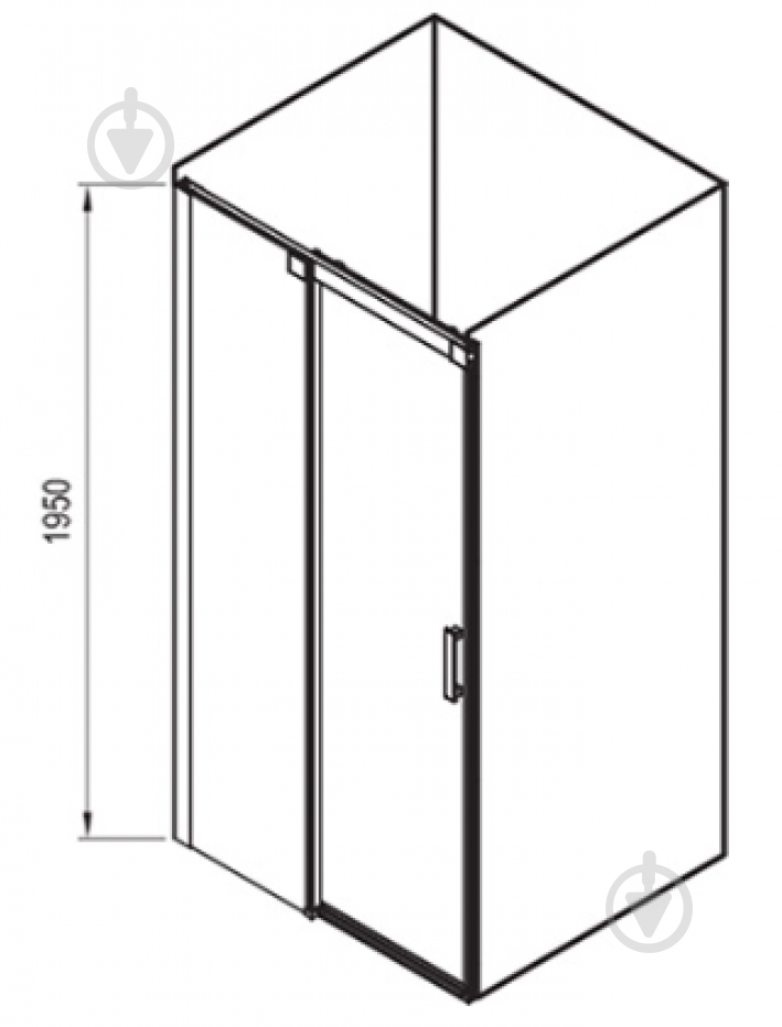 Душевые двери Ravak MSD2-110R Bright Alu+Transparent - фото 4