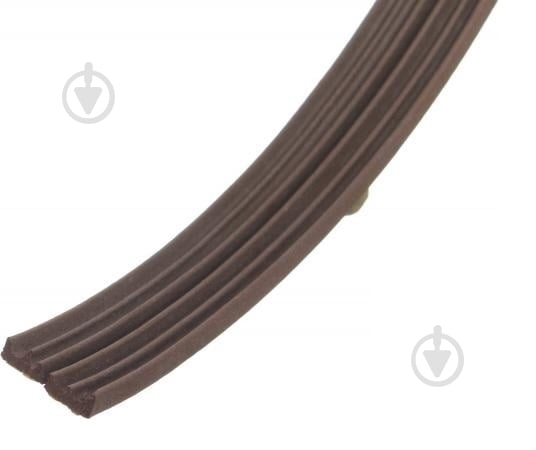 Уплотнитель E-образный A.T.T. 9х4 мм двойной коричневый - фото 1