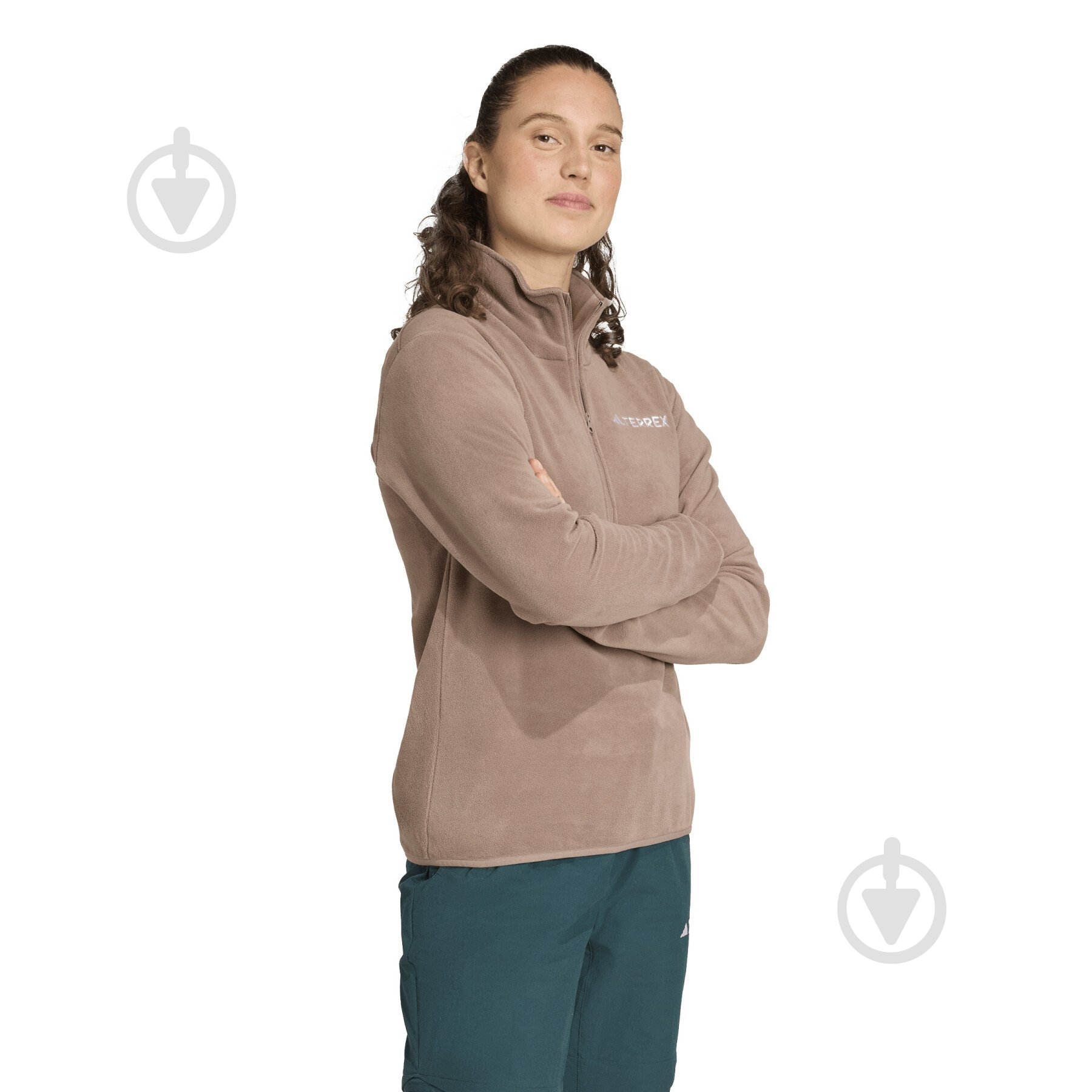 Джемпер Adidas W MT ESS HZ FL JM3119 р.S коричневый - фото 3 Джемпер Adidas W MT ESS HZ FL JM3119 р.S коричневый - фото 3