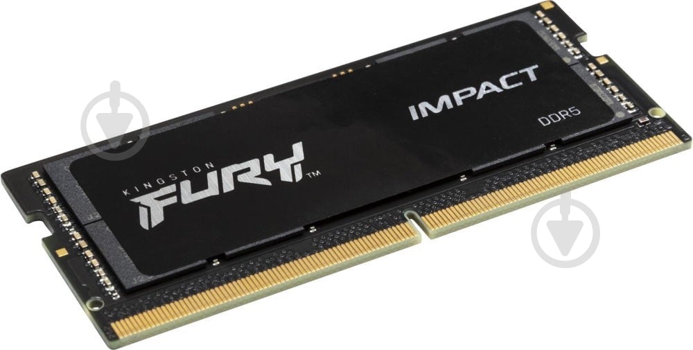 Оперативная память Kingston SODIMM DDR5 16 GB (1x16GB) 4800 MHz (KF548S38IB-16) FURY Impact - фото 2 Оперативная память Kingston SODIMM DDR5 16 GB (1x16GB) 4800 MHz (KF548S38IB-16) FURY Impact - фото 2