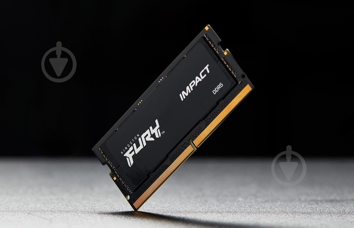 Оперативная память Kingston SODIMM DDR5 16 GB (1x16GB) 4800 MHz (KF548S38IB-16) FURY Impact - фото 3 Оперативная память Kingston SODIMM DDR5 16 GB (1x16GB) 4800 MHz (KF548S38IB-16) FURY Impact - фото 3