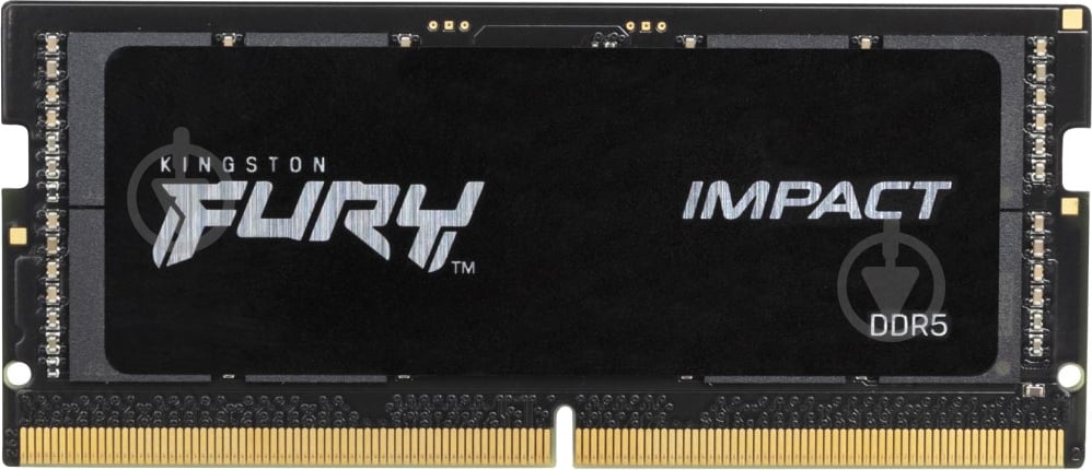 Оперативная память Kingston SODIMM DDR5 16 GB (1x16GB) 4800 MHz (KF548S38IB-16) FURY Impact - фото 1 Оперативная память Kingston SODIMM DDR5 16 GB (1x16GB) 4800 MHz (KF548S38IB-16) FURY Impact - фото 1