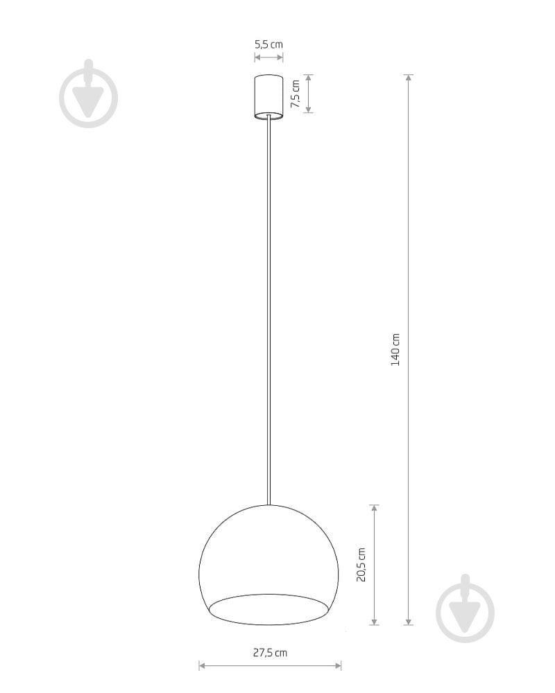 Подвес Nowodvorski 1x10 Вт GU10 10293 - фото 2