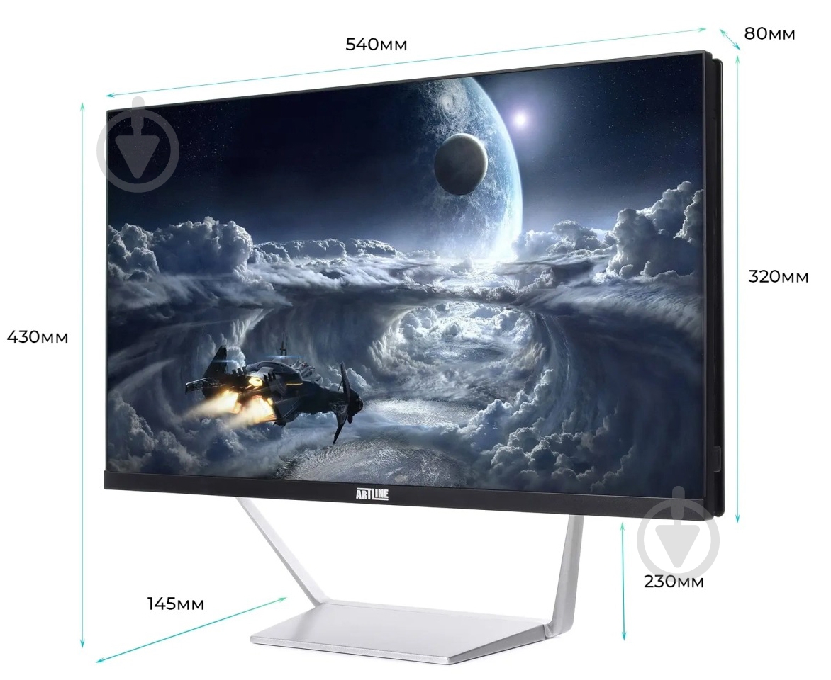 Моноблок Artline Business M63 23,8" (M63v21) black/silver - фото 9 Моноблок Artline Business M63 23,8" (M63v21) black/silver - фото 9