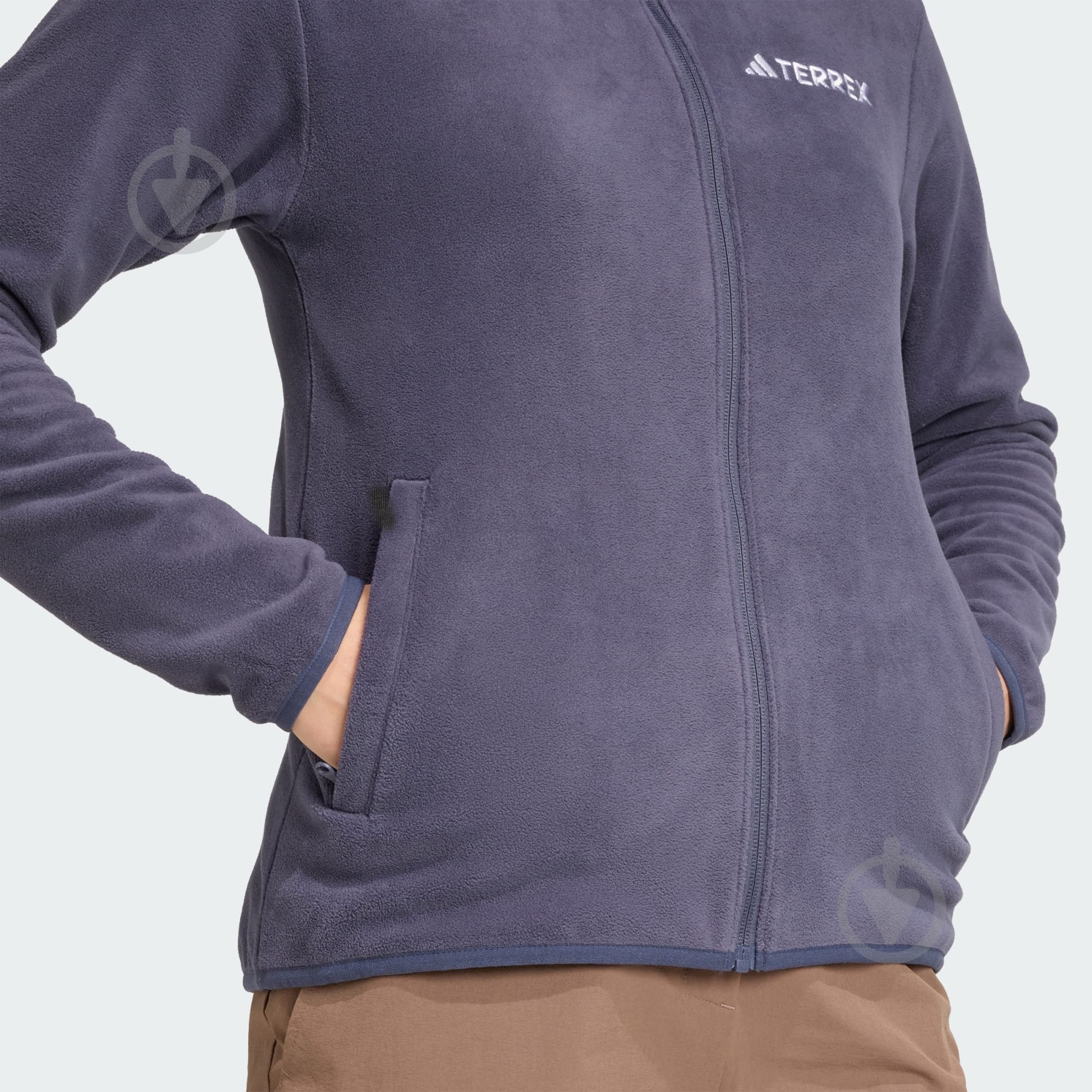 Джемпер Adidas W MT ESS FZ FL JM3114 р.S синий - фото 5 Джемпер Adidas W MT ESS FZ FL JM3114 р.S синий - фото 5