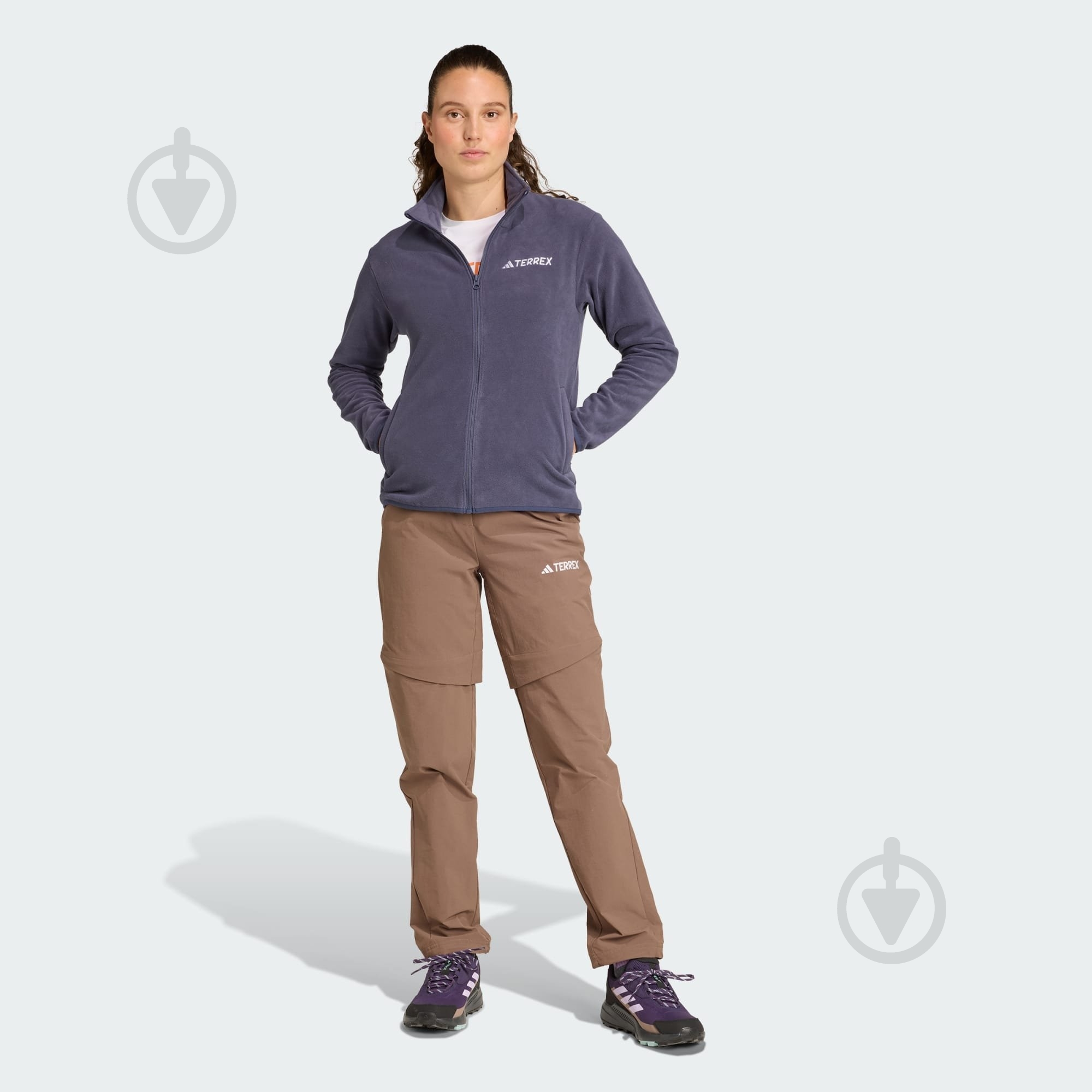 Джемпер Adidas W MT ESS FZ FL JM3114 р.S синий - фото 6 Джемпер Adidas W MT ESS FZ FL JM3114 р.S синий - фото 6