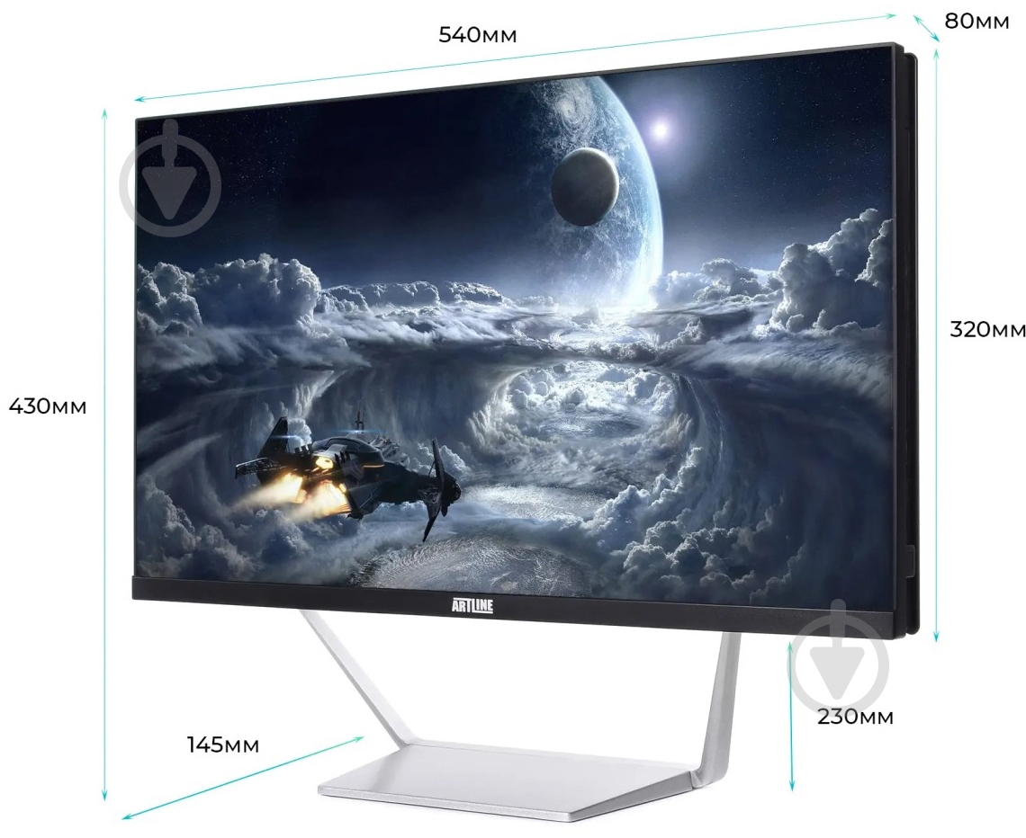 Моноблок Artline Business M63 23,8" (M63v24) black/silver - фото 8