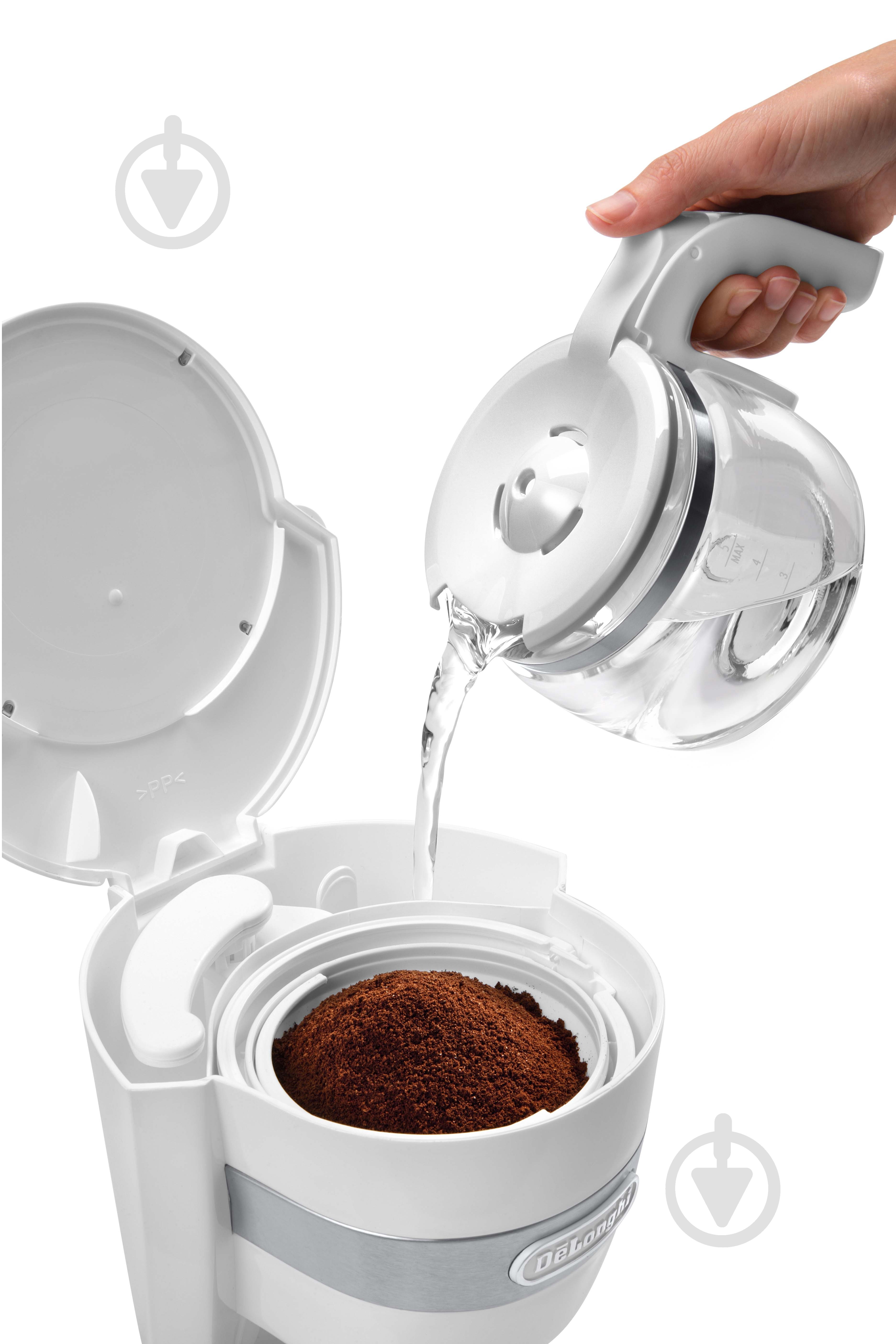 Кофеварка капельная Delonghi ICM14011.W - фото 3 Кофеварка капельная Delonghi ICM14011.W - фото 3