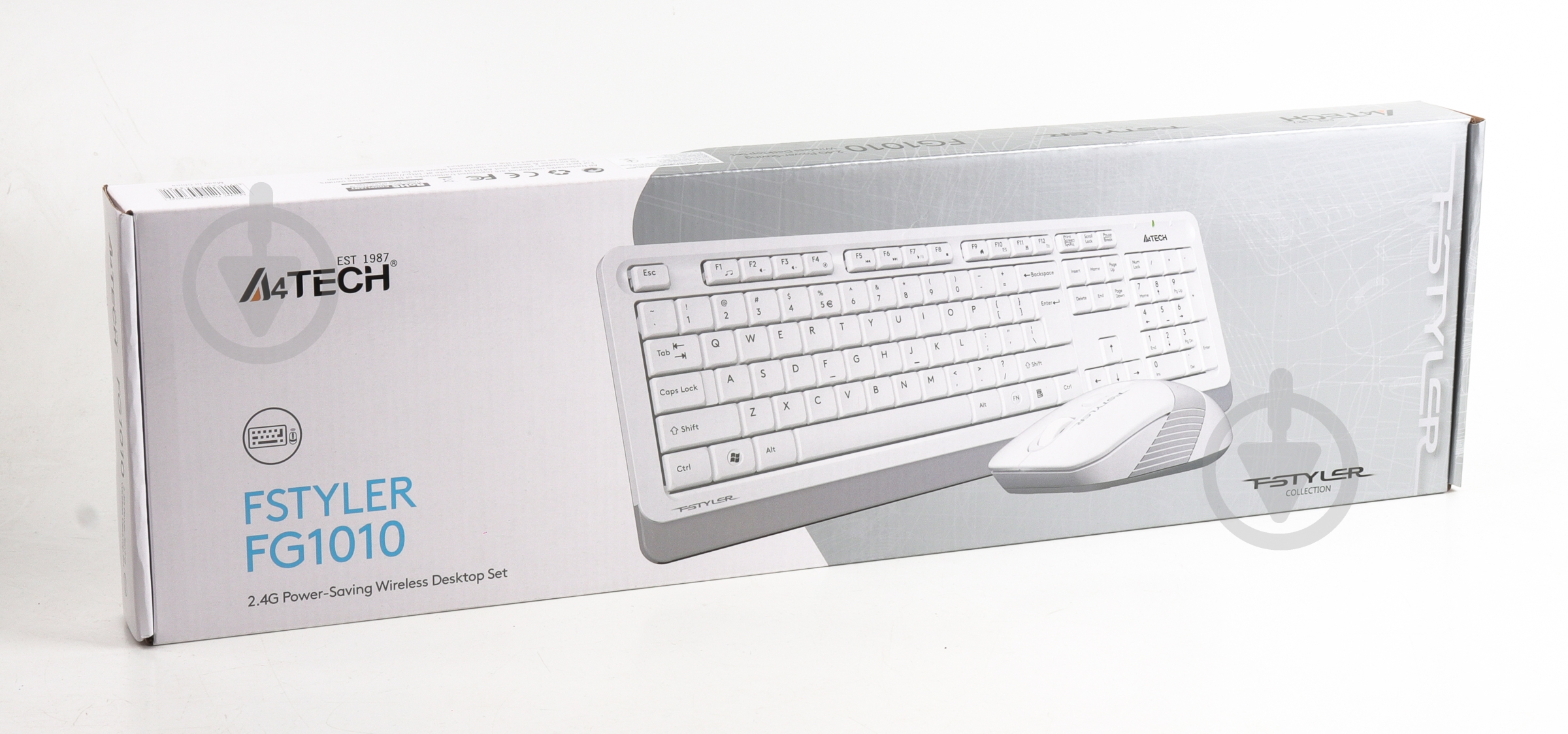 Комплект клавиатура и мышь A4Tech FG1010 (White) - фото 4