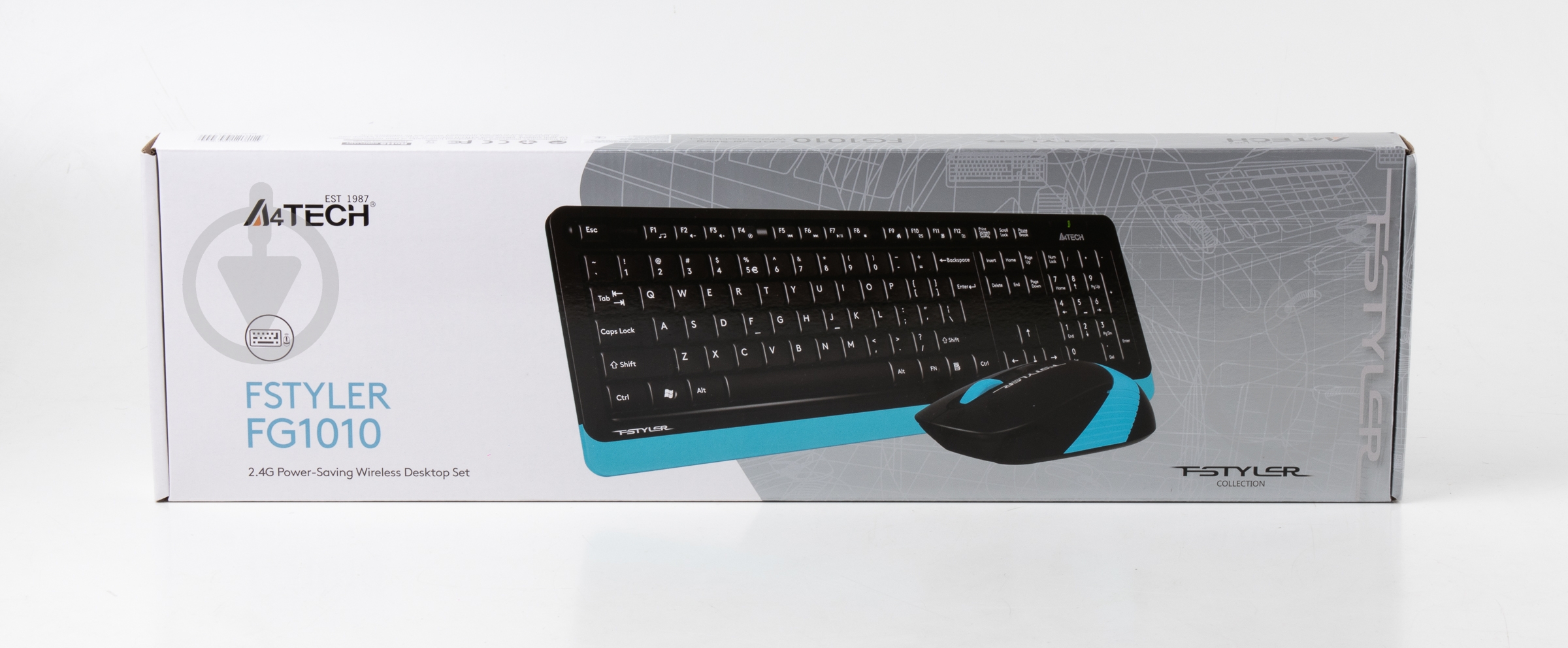 Комплект клавиатура и мышь A4Tech FG1010 (Blue) - фото 8