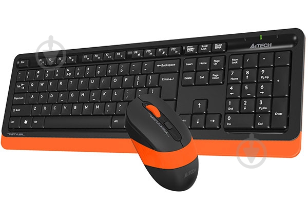 Комплект клавіатура та миша A4Tech FG1010 (Orange) - фото 4