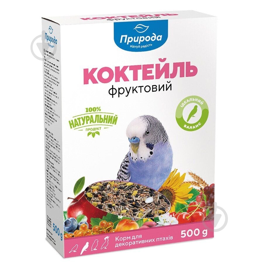 Корм Природа для папуги Коктейль Фруктовий 500 г - фото 1