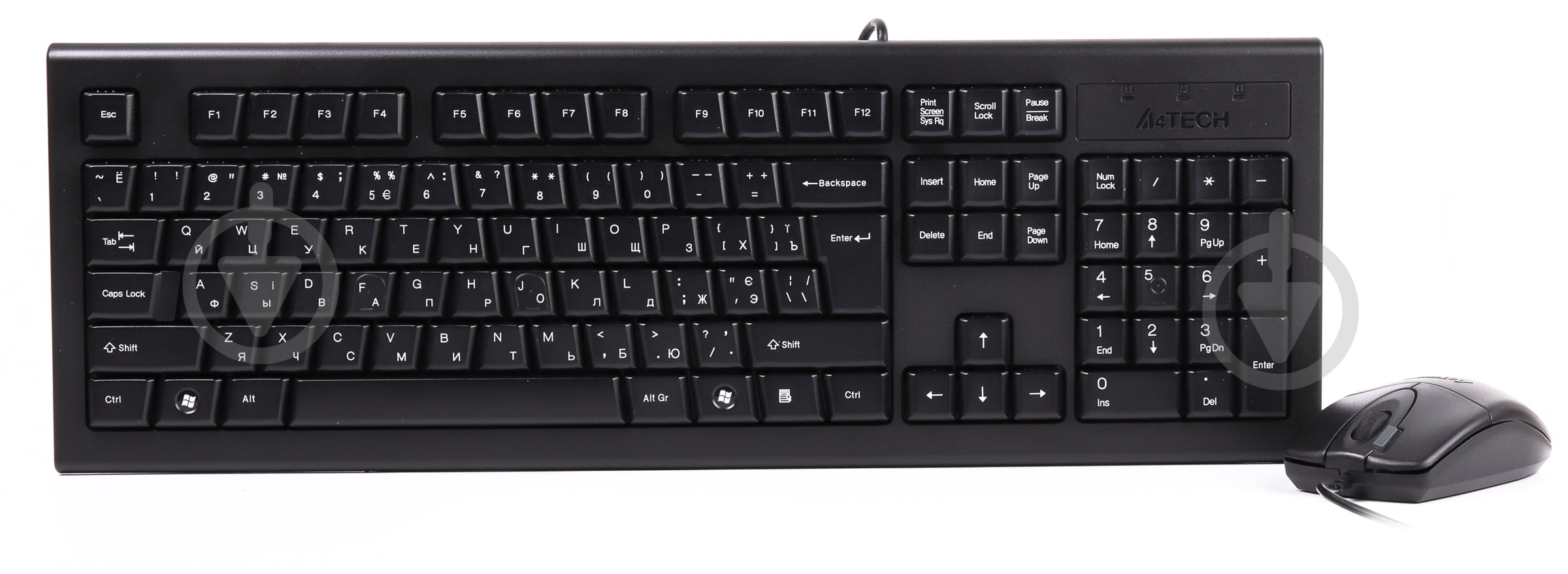 Комплект клавіатура та миша A4Tech KRS-8520D Black - фото 1
