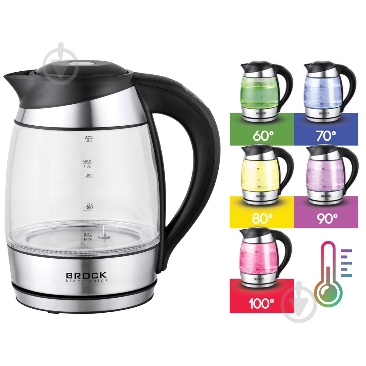 Электрочайник Brock WK 2106 LL - фото 1 Электрочайник Brock WK 2106 LL - фото 1