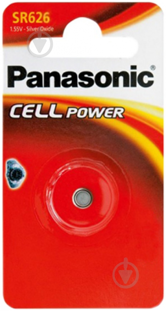 Батарейка Panasonic Panasonic SR 626 BLI 1 (SR-626EL/1B) SR626 1 шт. (SR-626EL/1B) - фото 1
