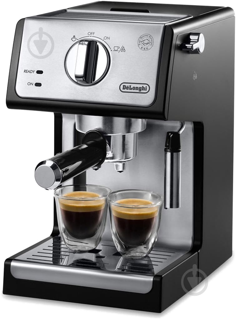 Кофеварка рожковая Delonghi ECP 35.31 BK STELL - фото 2