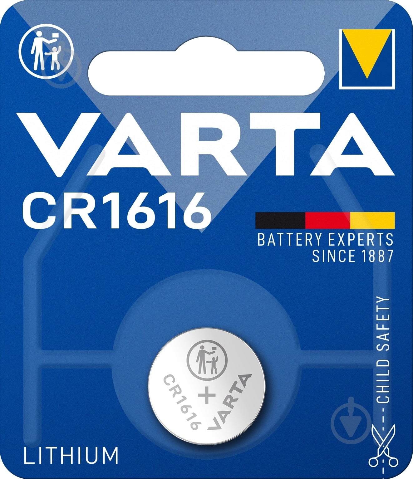 Батарейка Varta CR1616/CR 1 шт. (6616101401) - фото 1 Батарейка Varta CR1616/CR 1 шт. (6616101401) - фото 1