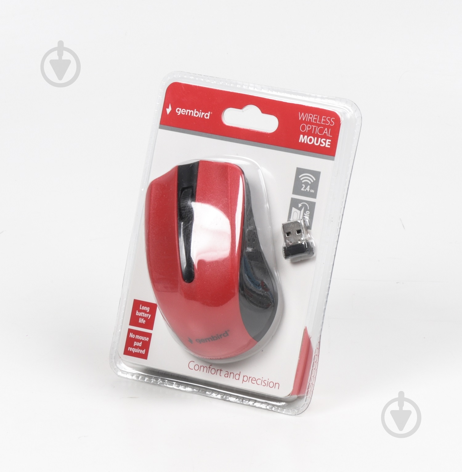 Мышка Gembird MUSW-101-R red - фото 2