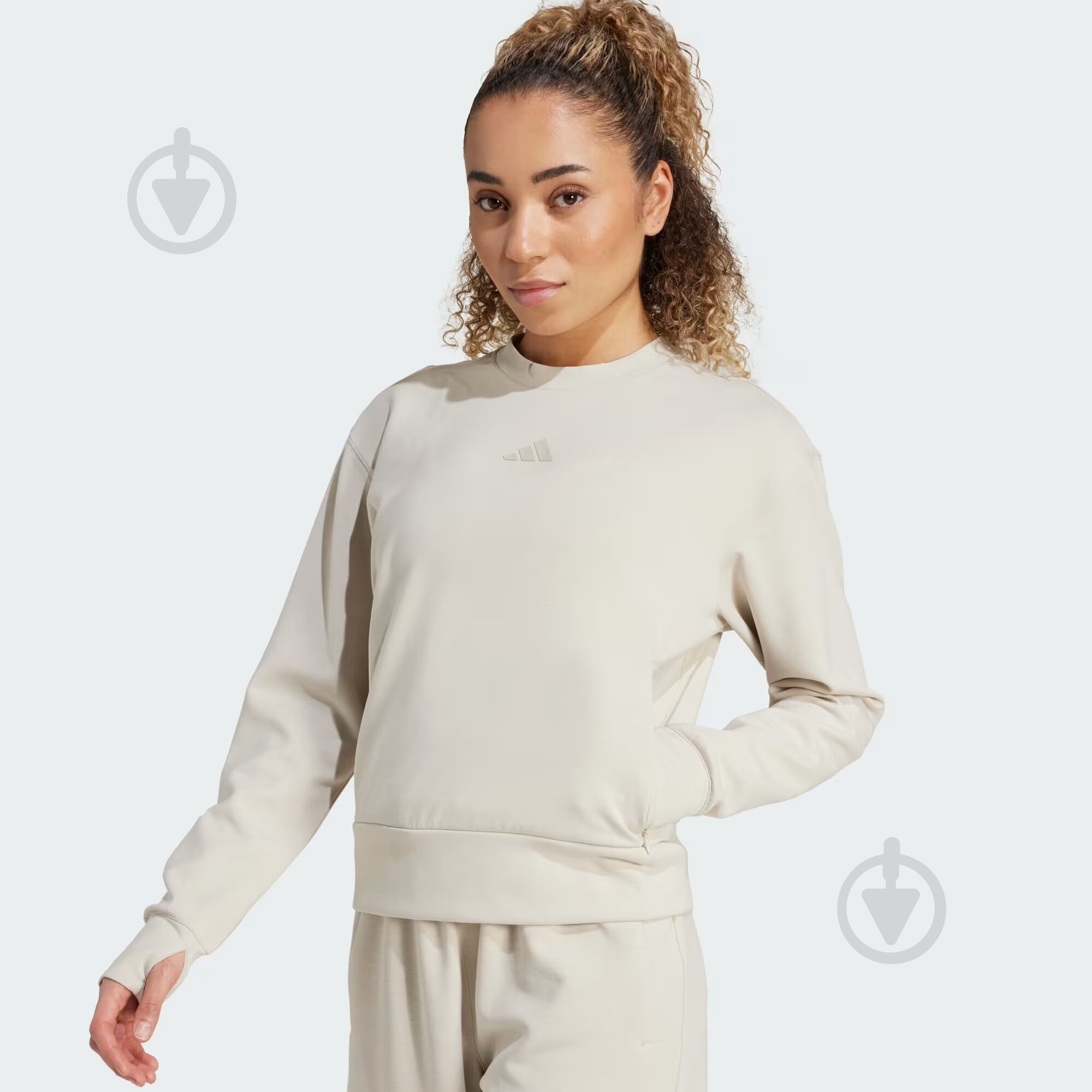 Свитшот Adidas D4T KNIT CREW JV5764 р.XL бежевый - фото 3 Свитшот Adidas D4T KNIT CREW JV5764 р.XL бежевый - фото 3