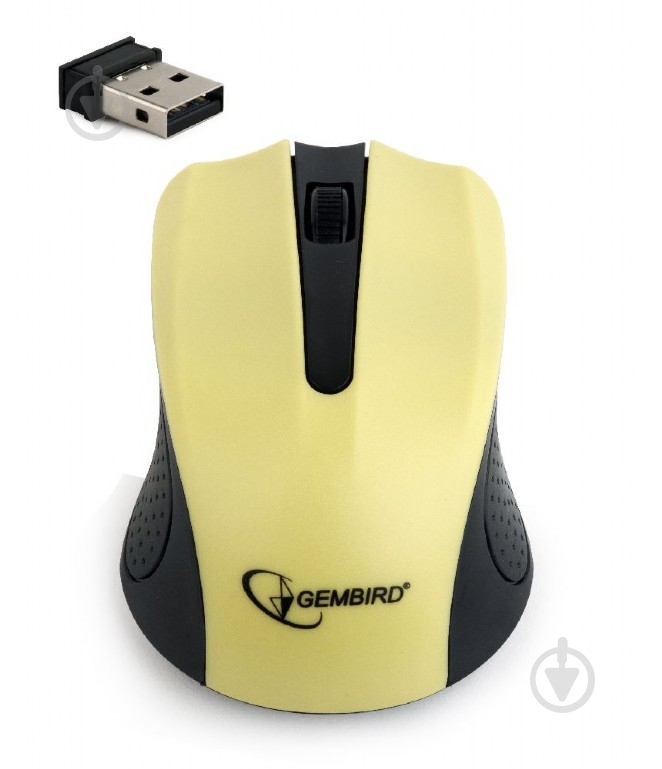 Мышка Gembird MUSW-101-Y yellow - фото 2