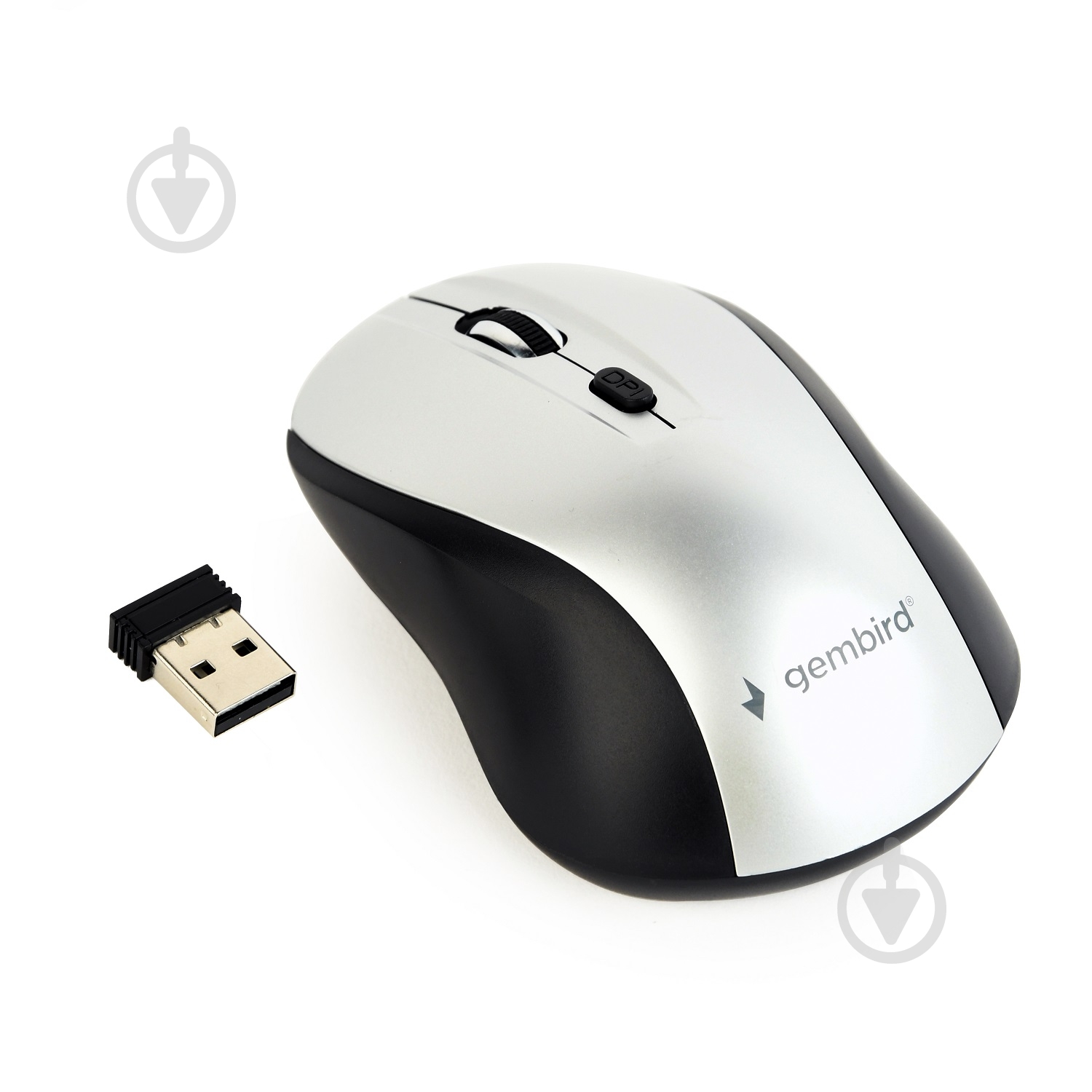 Мишка Gembird MUSW-4B-02-BS silver - фото 2