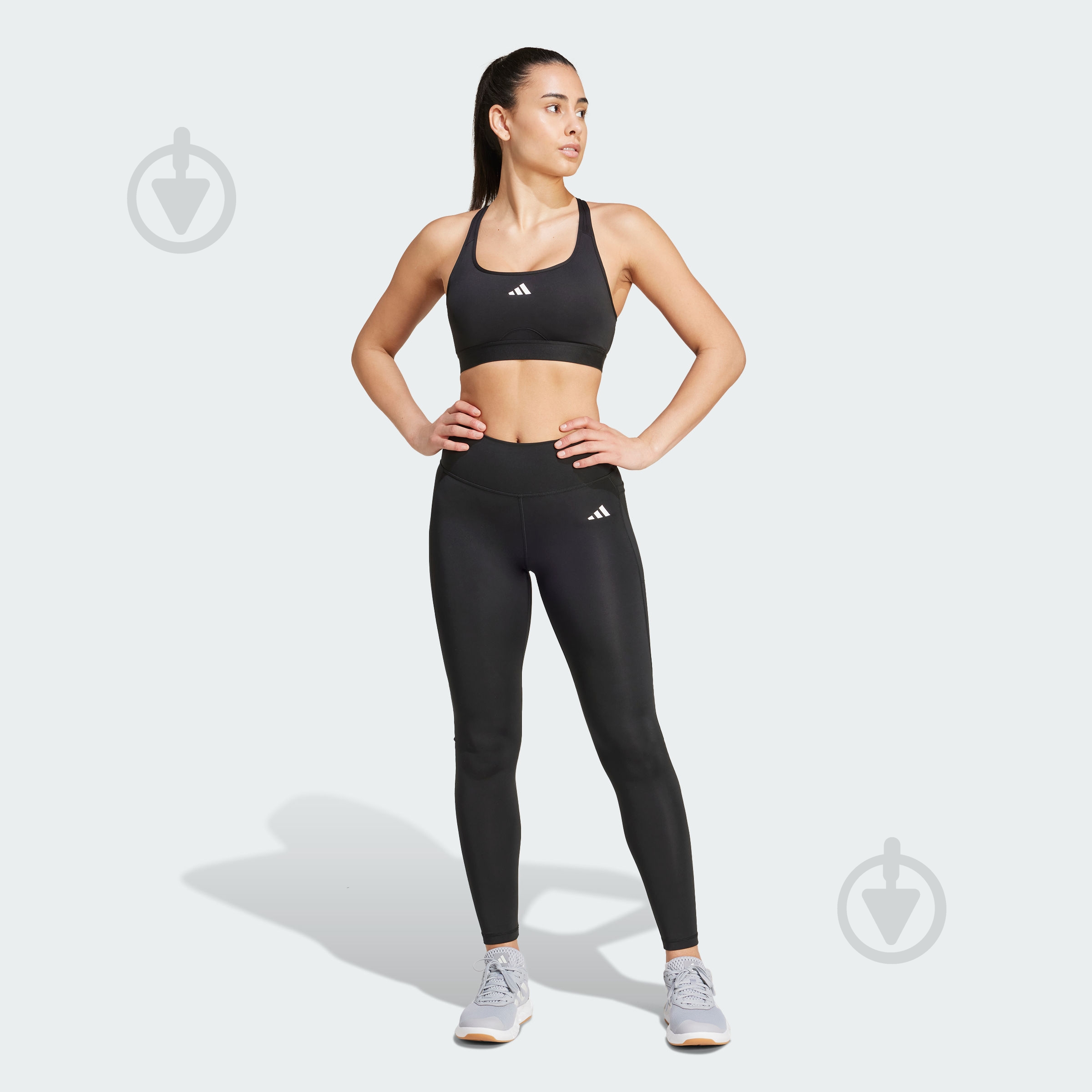 Лосины Adidas OPT ESS ST 1/1 IT2280 р.L черный - фото 5